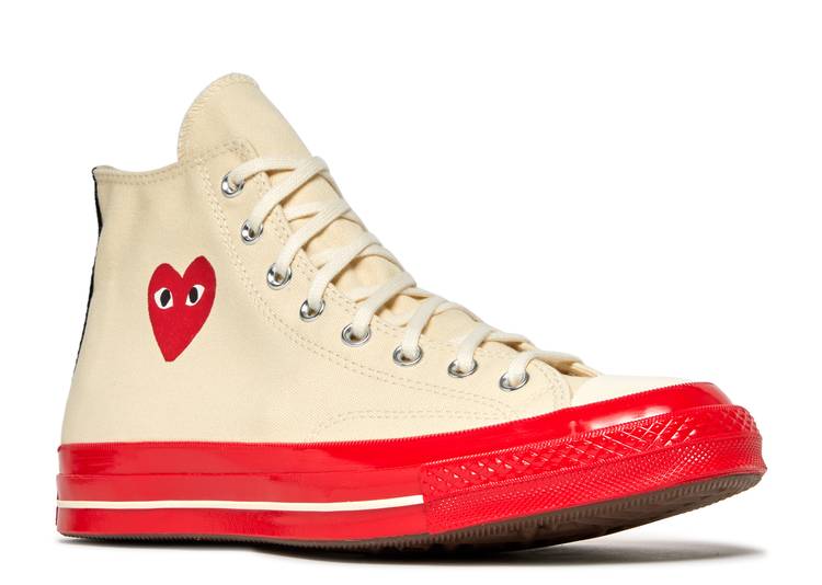 Comme Des Gar&ccedil;ons Play X Chuck 70 High 'Pristine Red' denemezapt.myshopify.com Zaptila