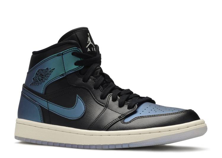 Wmns Air Jordan 1 Mid 'Metallic Turquoise' denemezapt.myshopify.com Zaptila