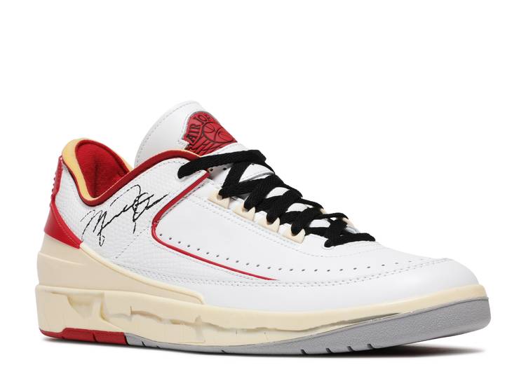 Off-White X Air Jordan 2 Retro Low Sp 'White Varsity Red' denemezapt.myshopify.com Zaptila