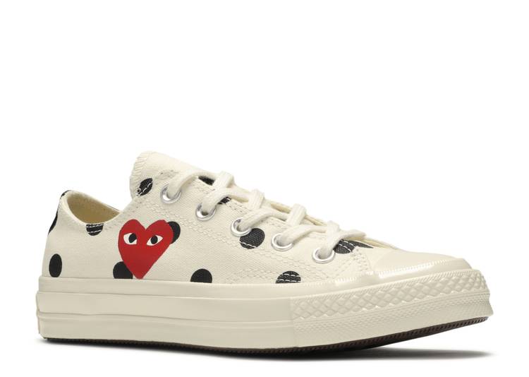 Comme Des Gar&ccedil;ons X Chuck Taylor All Star 70 Low 'Polka Dot' denemezapt.myshopify.com Zaptila