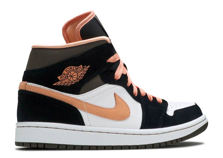 Wmns Air Jordan 1 Mid SE 'Peach Mocha' denemezapt.myshopify.com Zaptila