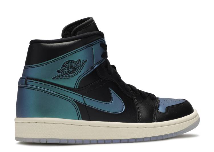 Wmns Air Jordan 1 Mid 'Metallic Turquoise' denemezapt.myshopify.com Zaptila