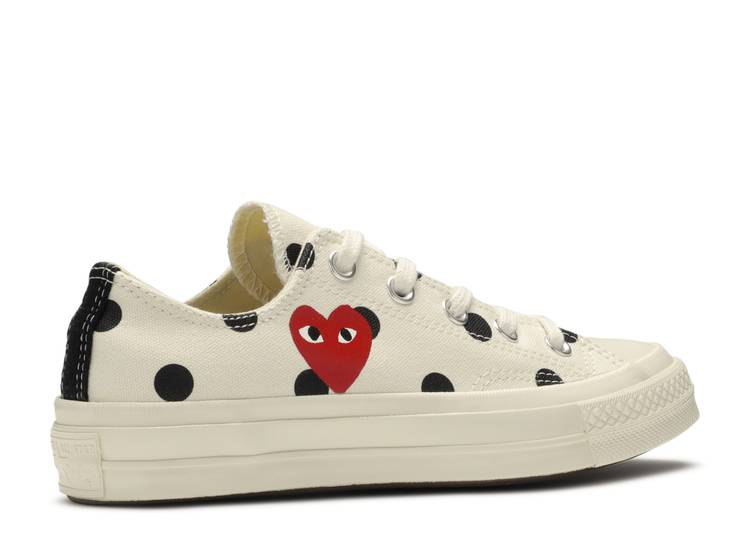 Comme Des Gar&ccedil;ons X Chuck Taylor All Star 70 Low 'Polka Dot' denemezapt.myshopify.com Zaptila