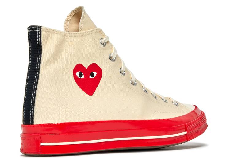 Comme Des Gar&ccedil;ons Play X Chuck 70 High 'Pristine Red' denemezapt.myshopify.com Zaptila