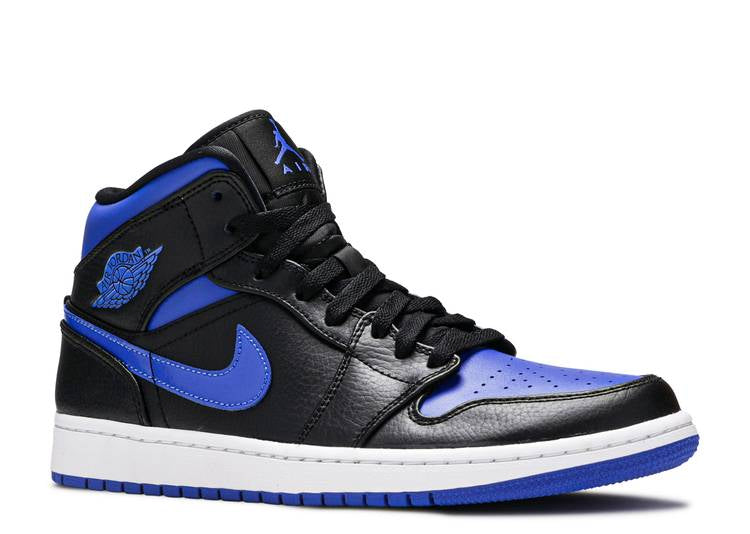 Air Jordan 1 Mid 'Black Hyper Royal' denemezapt.myshopify.com Zaptila